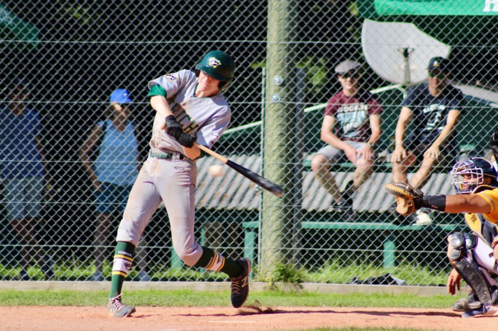 Bei den Zürich Barracudas spielt Dominic auch als Batter (zvg).